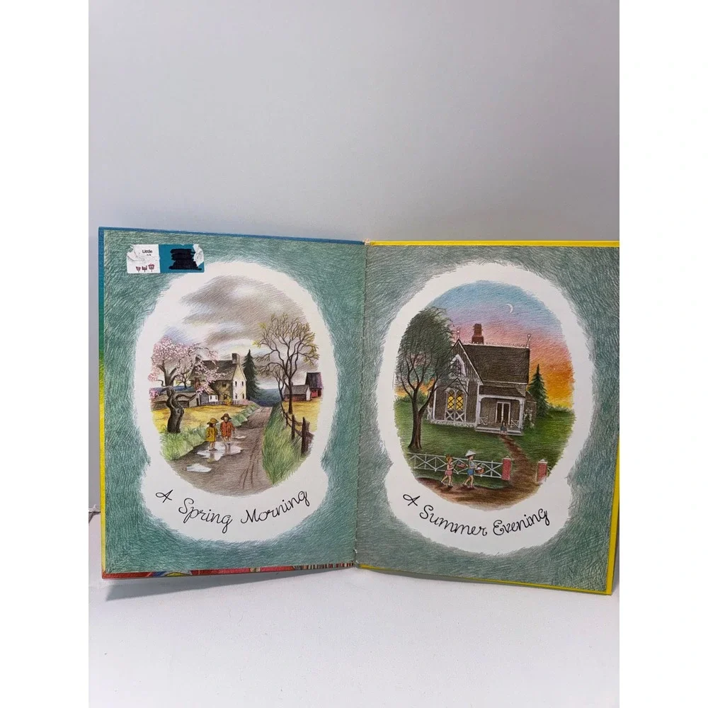 Vintage 1974 The Wonders of the Seasons Big Golden Book Eloise Wilkin Hardcover